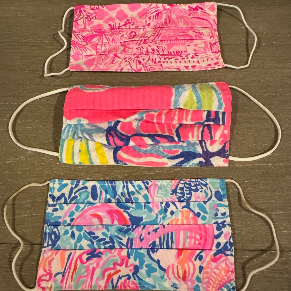 Three Lilly. Pulitzer face masks